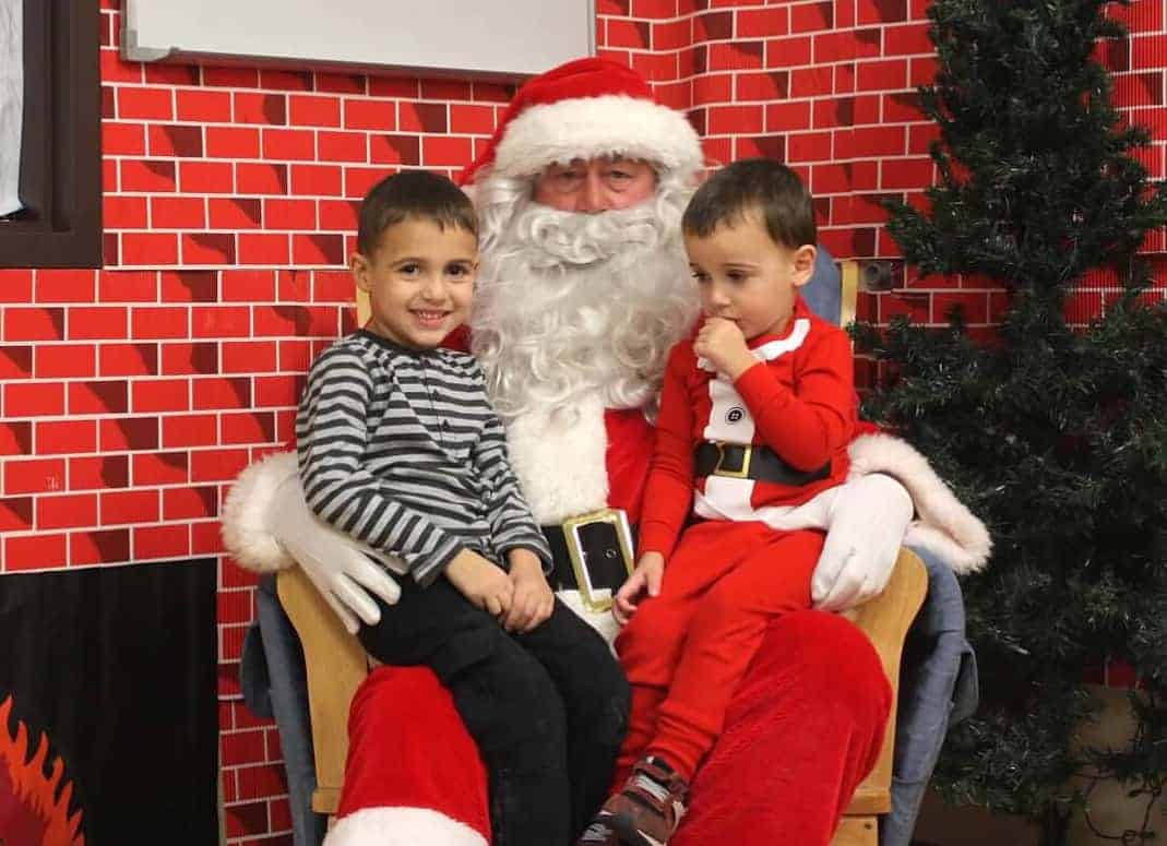 Children with santa