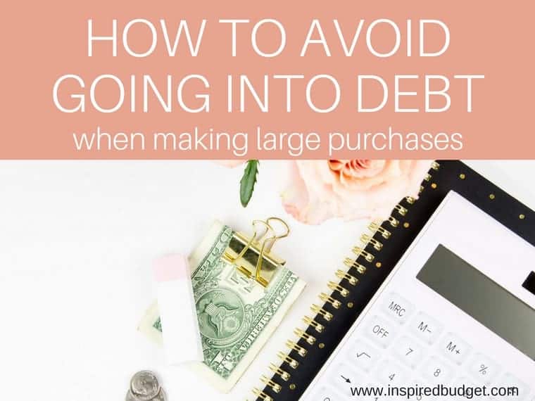 avoid debt by inspiredbudget.com