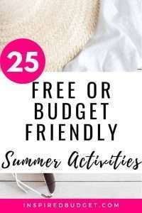 Budget Friendly Summer Activities by InspiredBudget.com