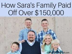 how sara's family paid off over $150,000 by inspiredbudget.com