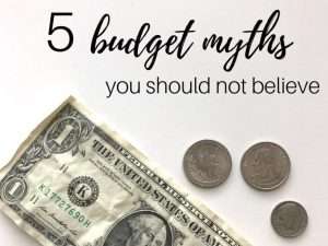 5 Budget Myths You Should Not Believe by InspiredBudget.com