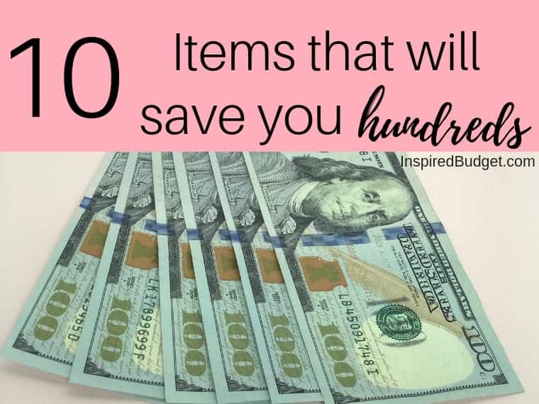 10 Items that will save you hundreds by InspiredBudget.com