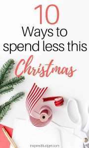 How To Spend Less This Christmas And Not Go Into Debt by InspiredBudget.com