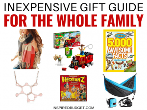 Inexpensive Gift Guide For The Whole Family by InspiredBudget.com