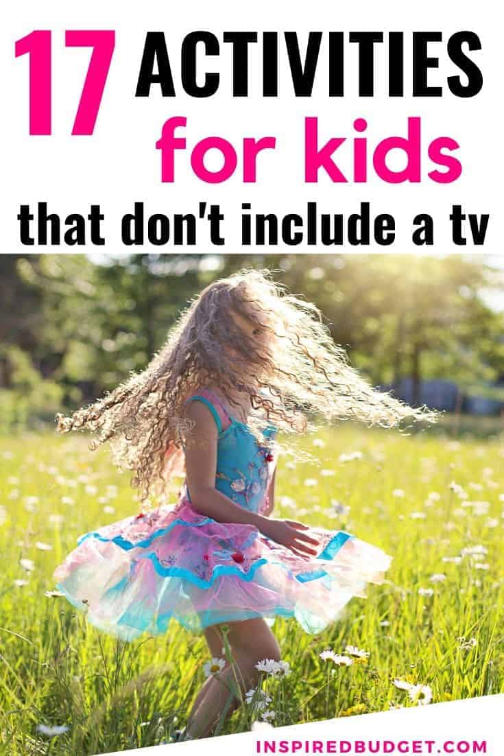 Screen Free Activities For Kids by InspiredBudget.com