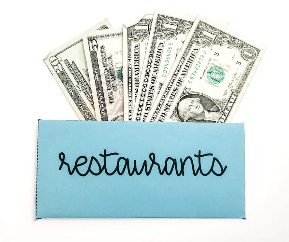 Restaurants Cash Envelope