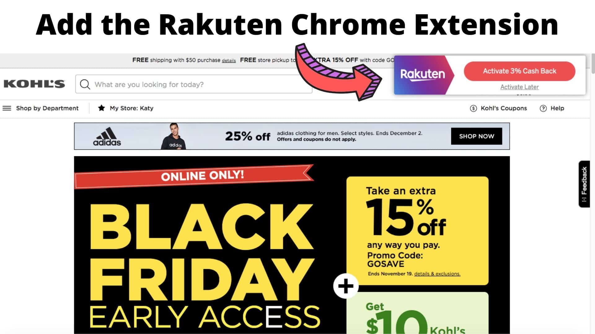 Earn Cash Back with Rakuten