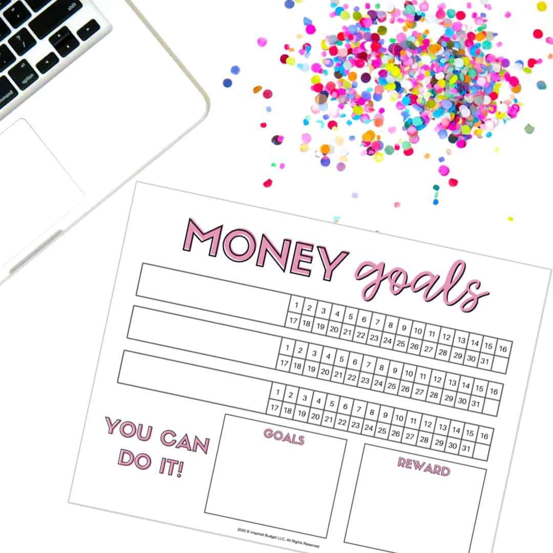FREE Money Goals Tracker to help you track your daily habits that will lead you to your financial goals!