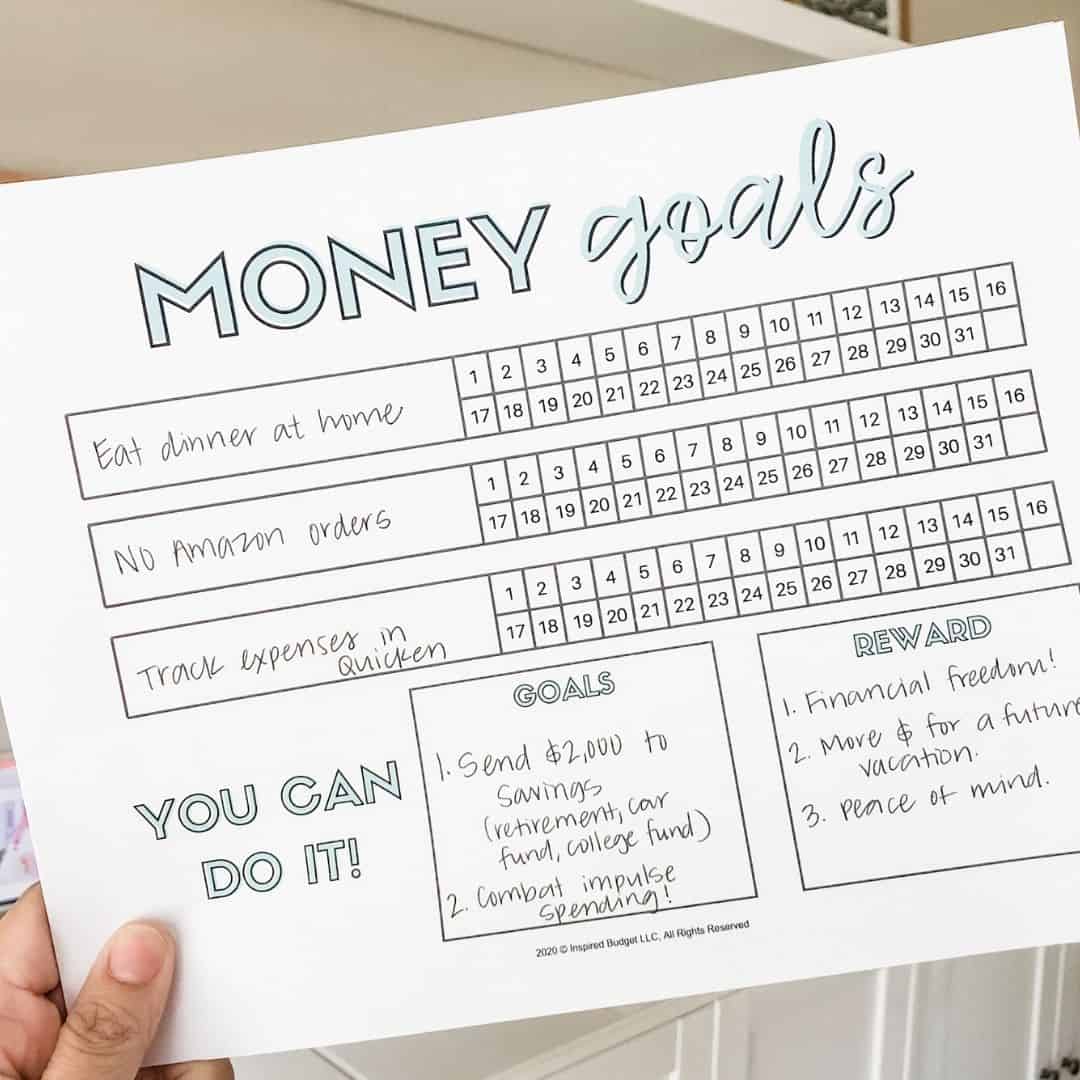 Get your FREE Money Goals Tracker to help you track the everyday habits that will lead you to financial success!