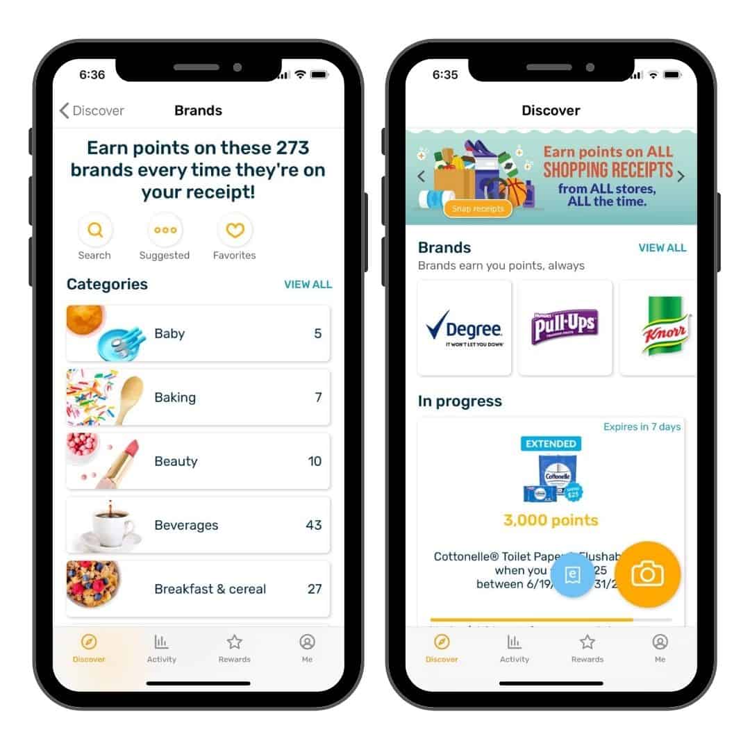 fetch rewards free receipts