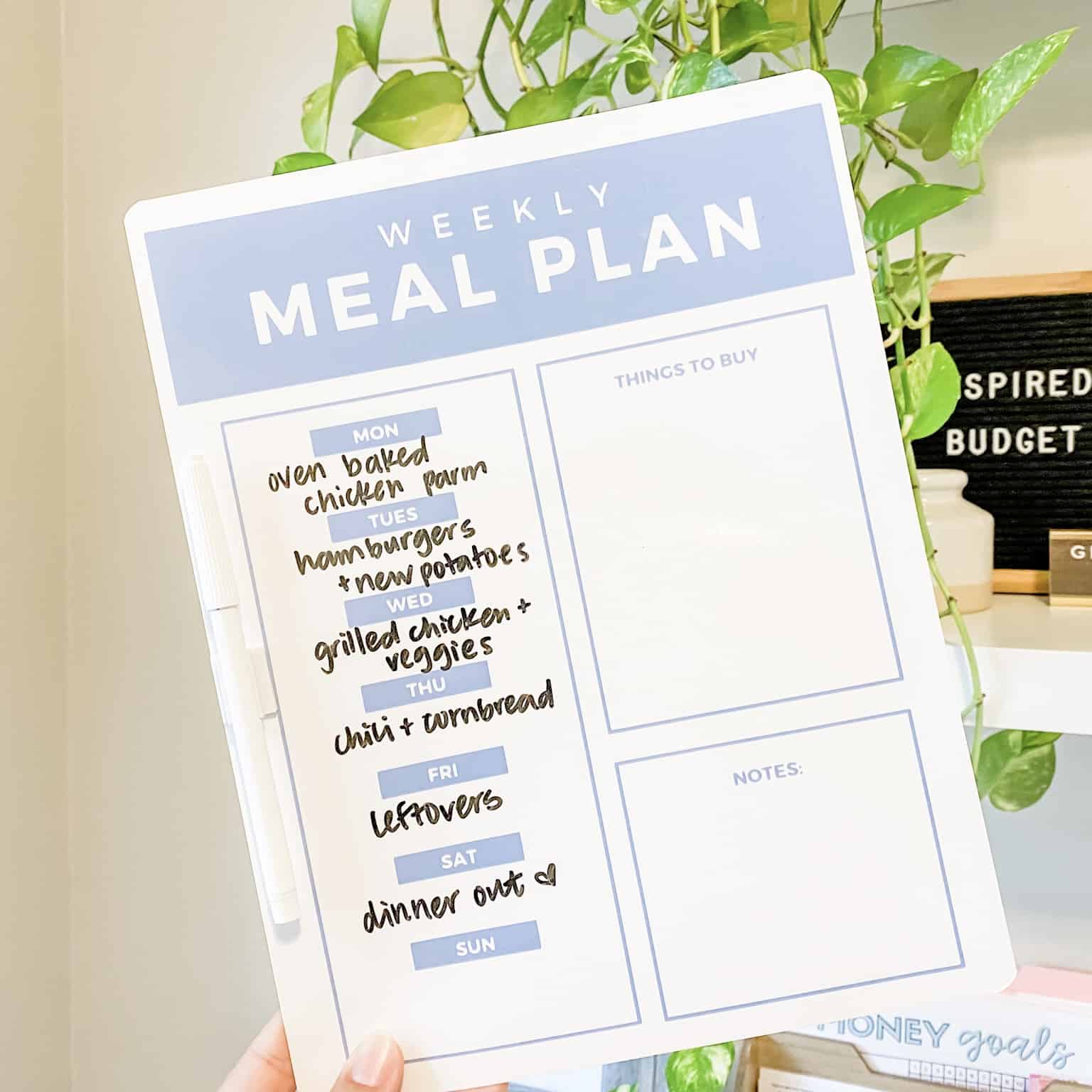 How to meal plan on a budget for 2 people by Inspired Budget