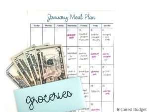 monthly meal plan