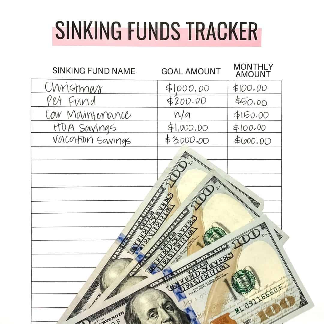 How to use sinking funds to help you stick to your budget by Inspired Budget