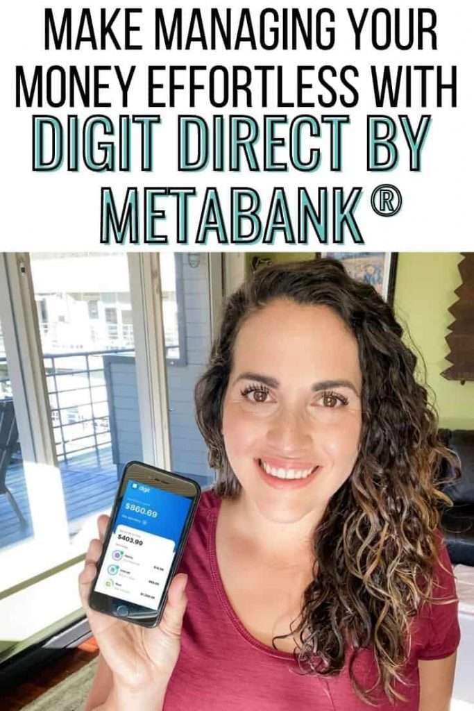 Digit Direct by MetaBank® on phone that woman is holding