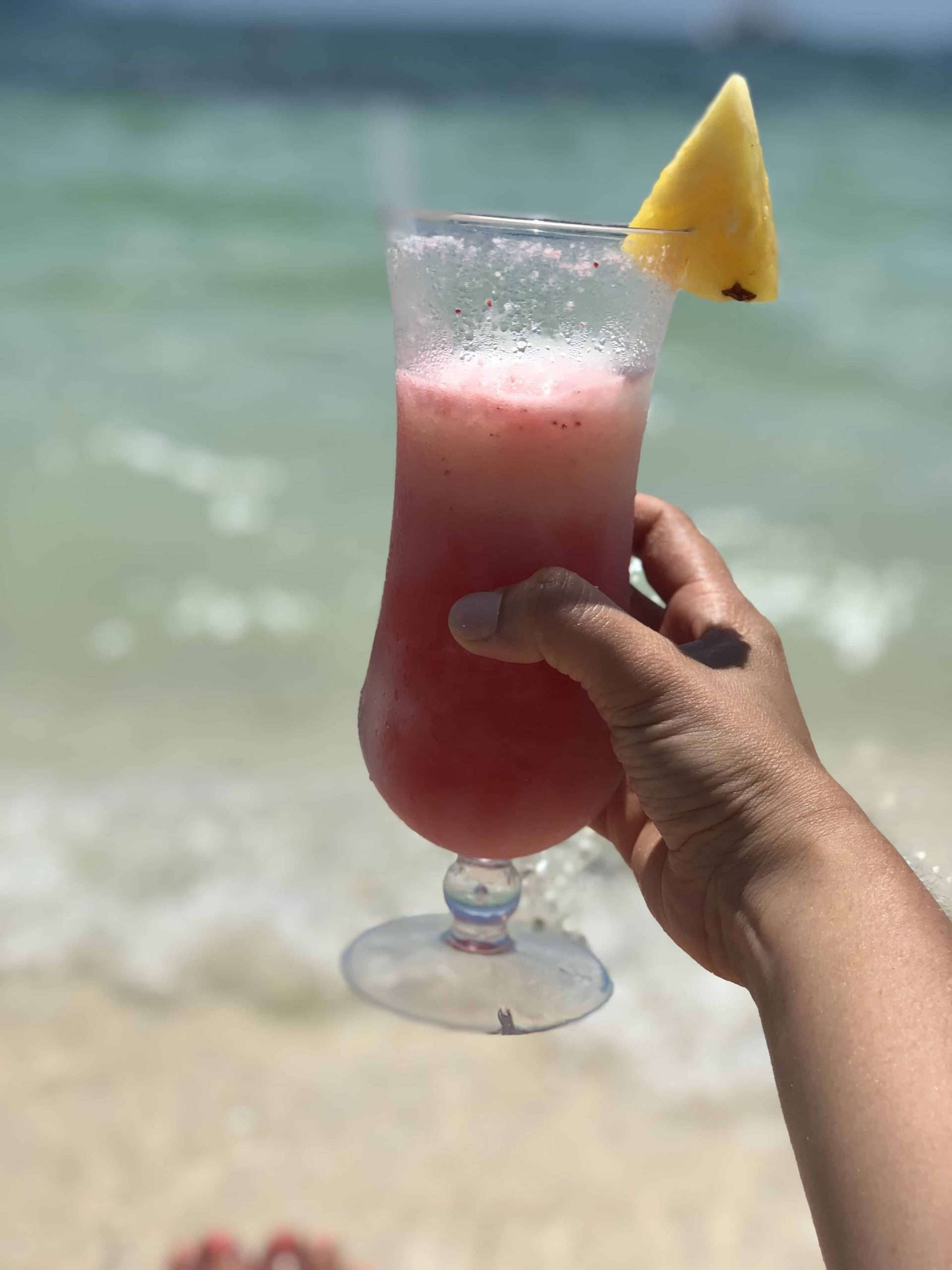 drink on beach