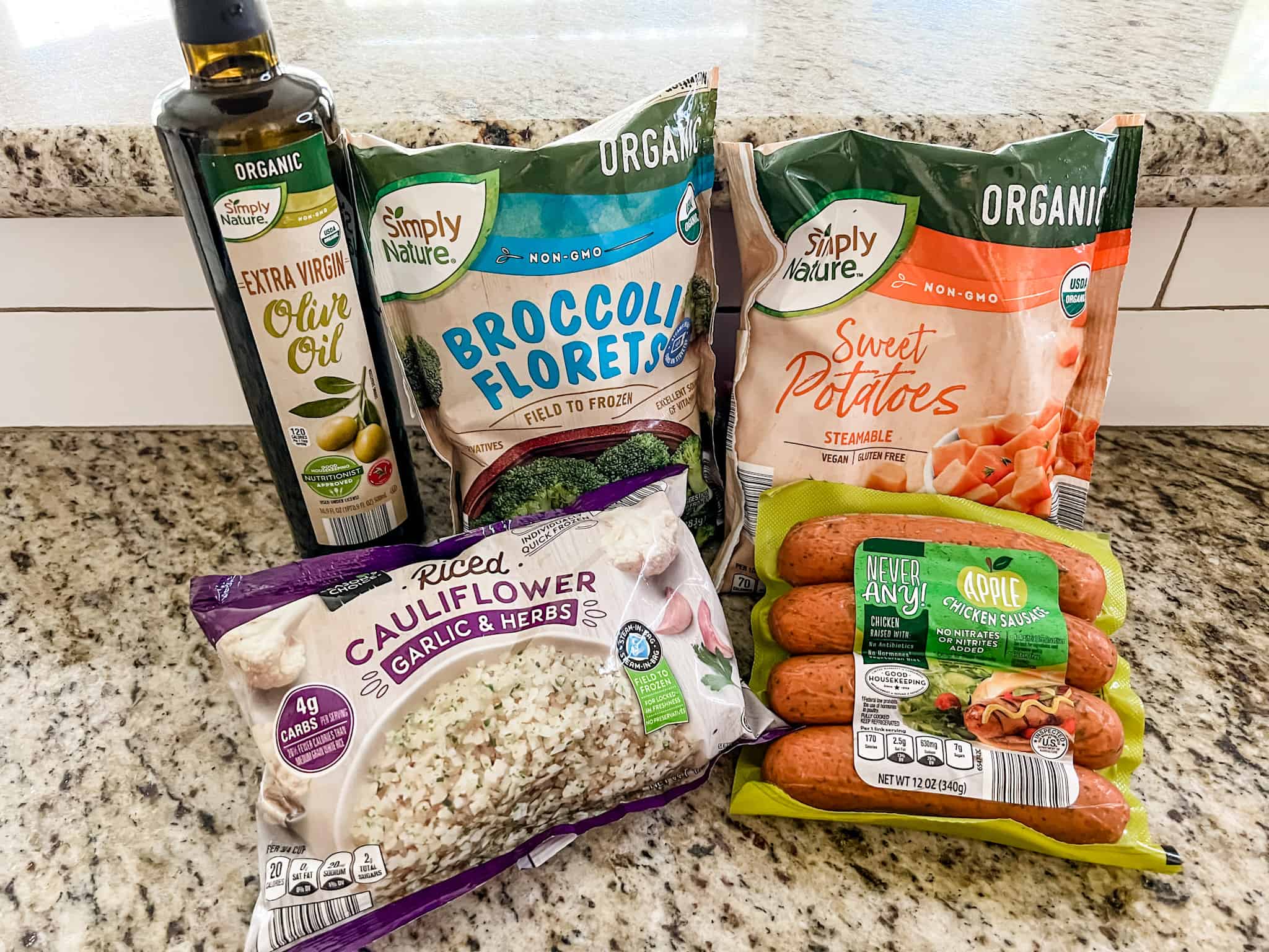 Easy Chicken Sausage and Veggie Dinner ALDI Ingredients