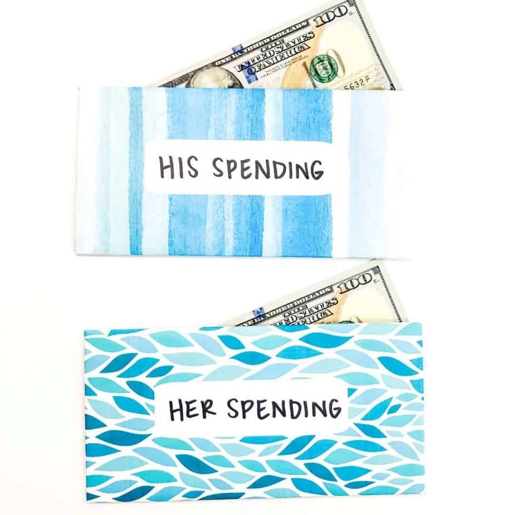 How To Use Cash Envelopes With A Spouse by InspiredBudget.com