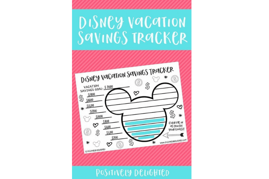 Disney Vacation Savings Printable
