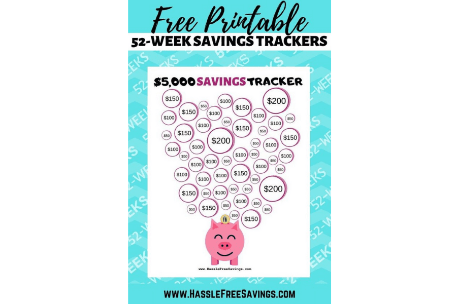 52 Week Savings Tracker