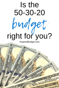 50-30-20 Budget Method by InspiredBudget.com