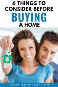 6 Things To Consider Before Buying A Home by InspiredBudget.com