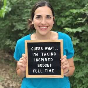 Allison Baggerly Inspired Budget