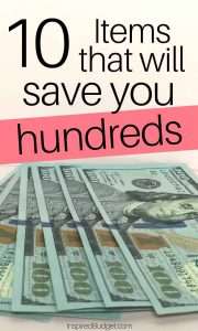 Items That Will Save You Hundreds by InspiredBudget.com