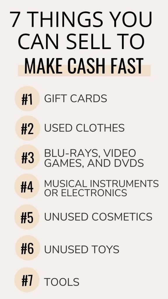 How to store get quick cash