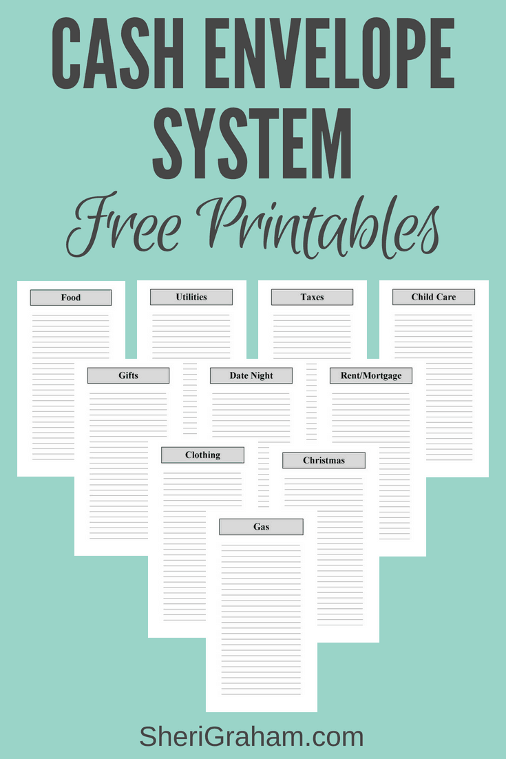 free printable cash envelopes for easy budgeting inspired budget