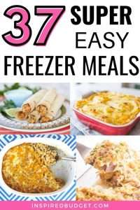 37 Crazy easy freezer meals that you'll love! These freezer meals are easy to prepare and will help you skip the takeout line!