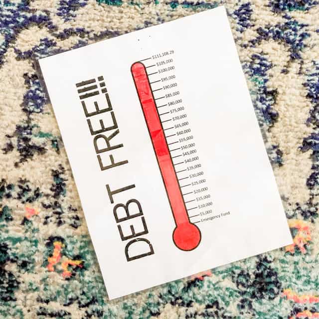 Debt Free Thermometer