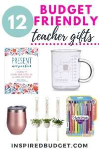 12 Budget Friendly Teacher Appreciation Gifts by InspiredBudget.com