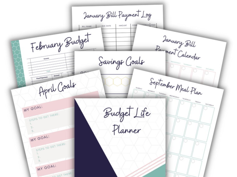 Budget Planner Printables – Mint Notion Shop