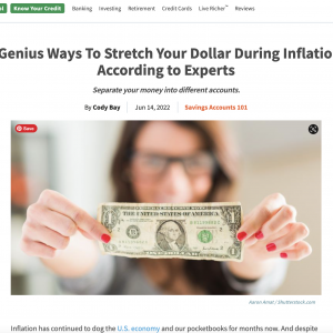Go Bank Rates: 6 Genius Ways To Stretch Your Dollar During Inflation, According to Experts