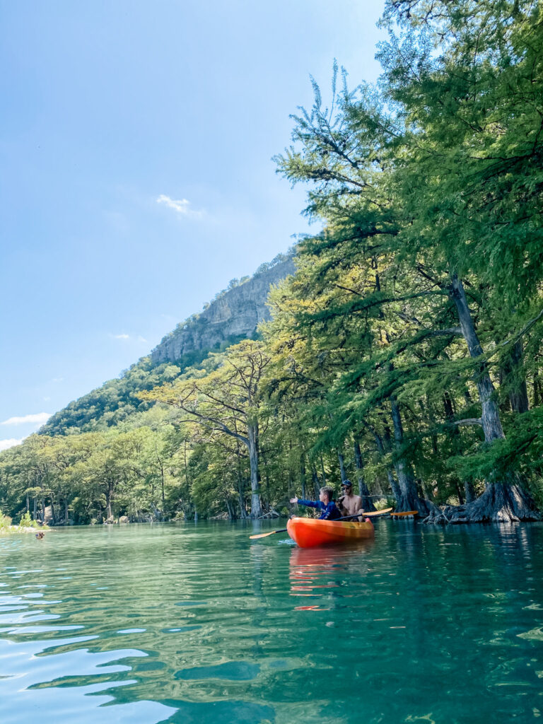 Kayak on the river - great thing to do when you're bored and on a budget