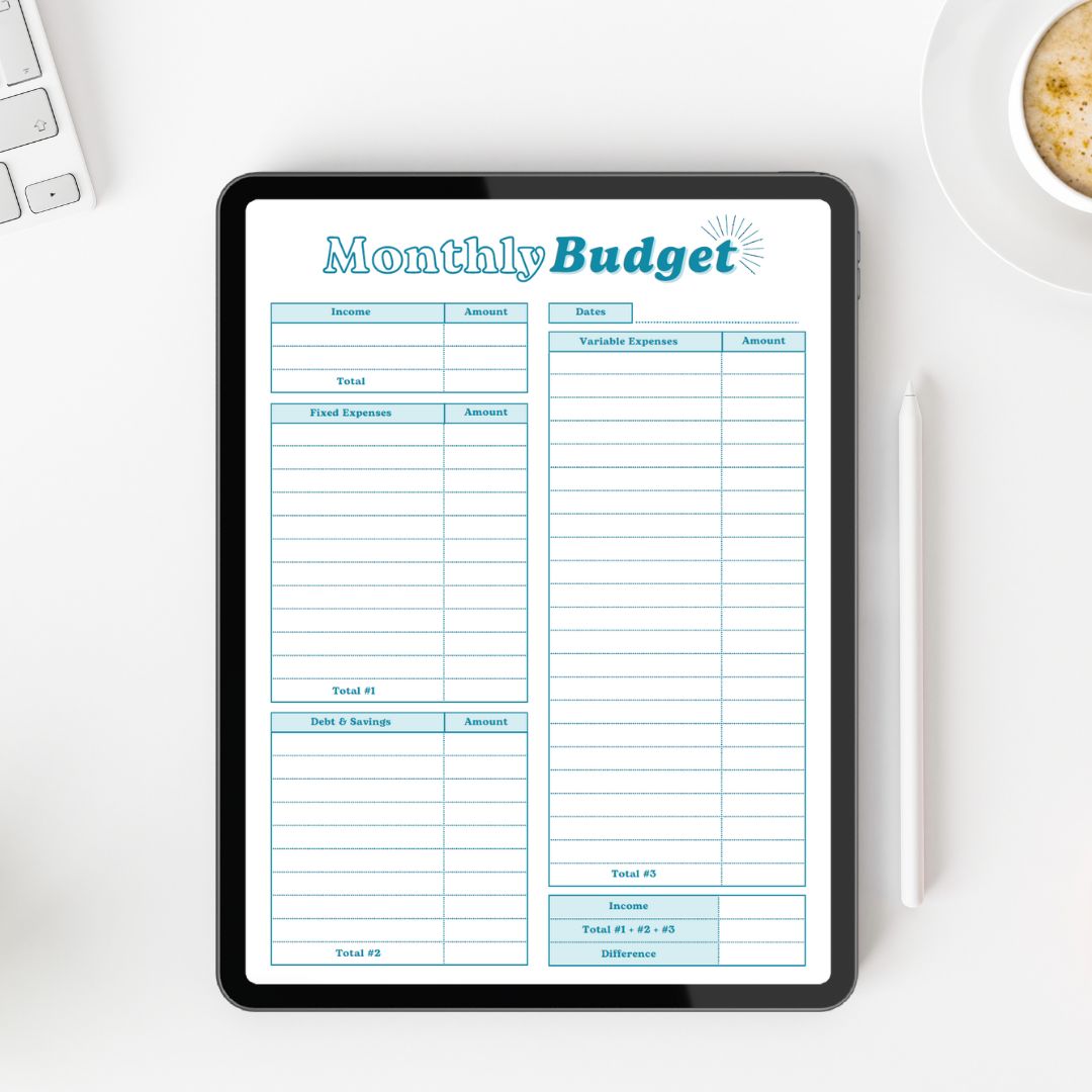 One-Page Budget Template